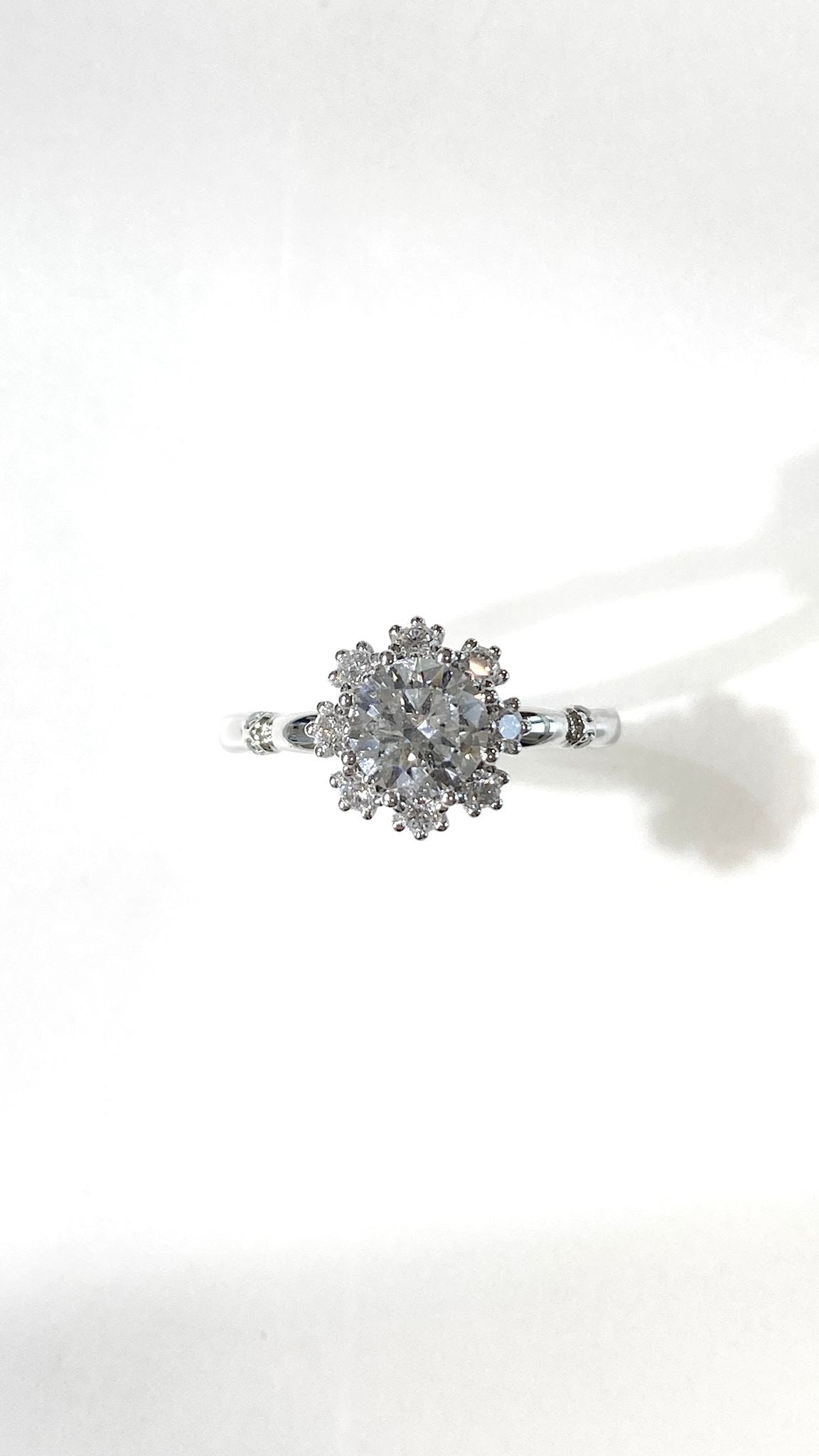 培育鑽石戒指 1ct +0.287ct鉑金 Lab grown diamond Ring