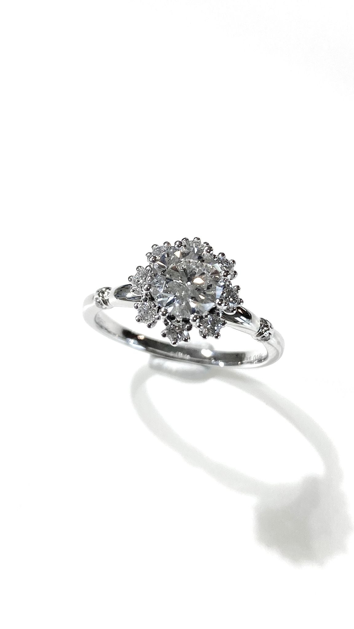 培育鑽石戒指 1ct +0.287ct鉑金 Lab grown diamond Ring