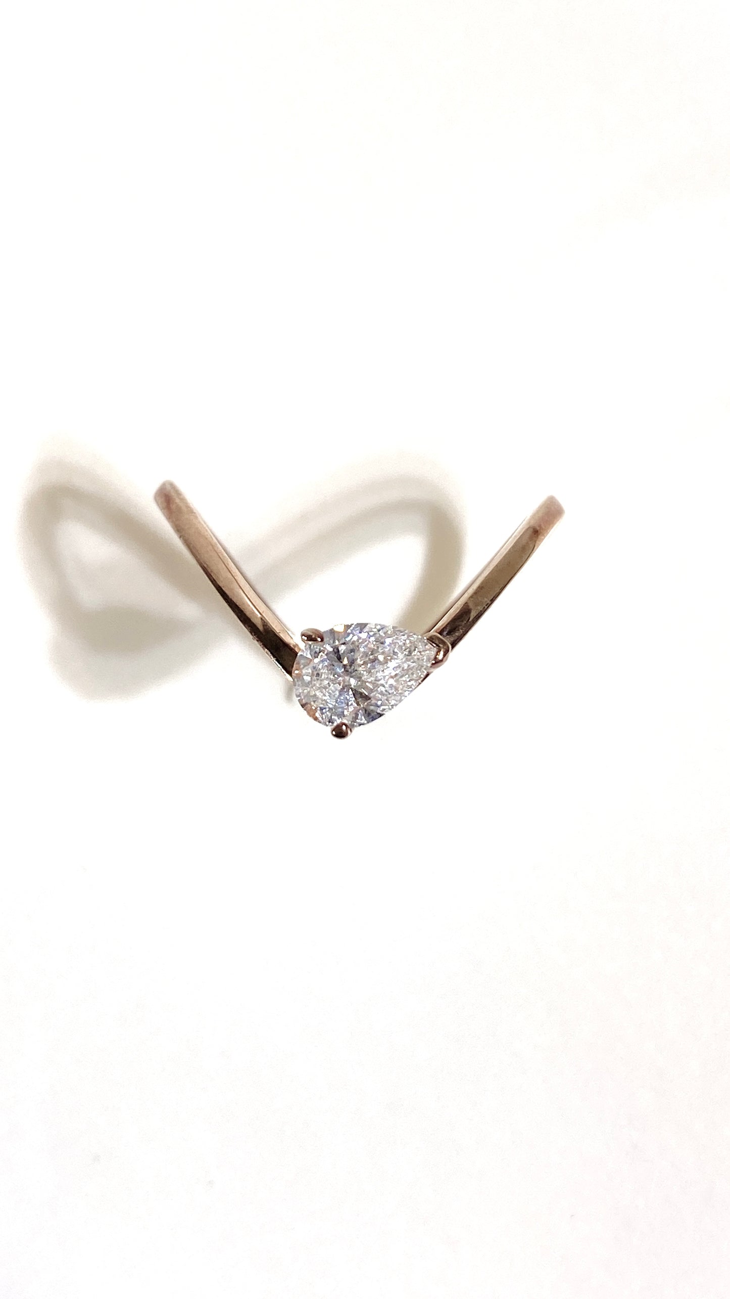 Rose Gold 0.51ct R035 Lab grown diamond Ring