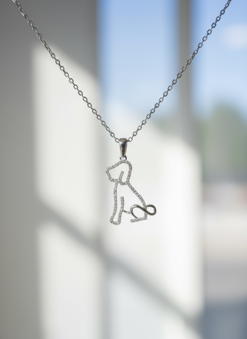 培育鑽石0.169ct 電鍍白金項鏈 Lab grown diamond pendant