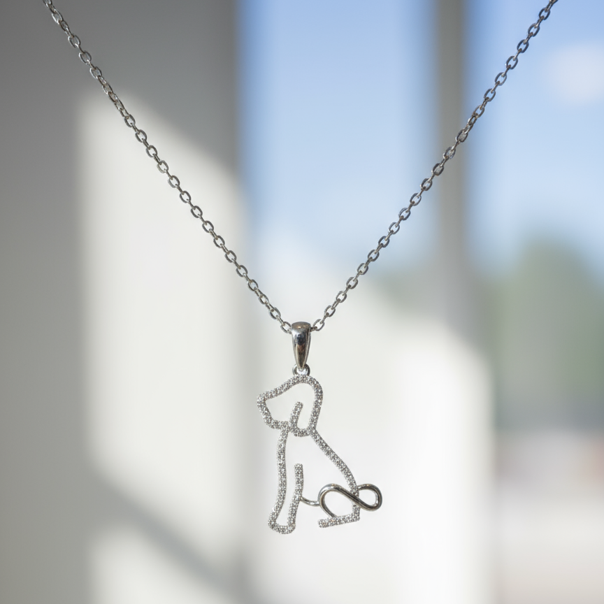 培育鑽石0.169ct 電鍍白金項鏈 Lab grown diamond pendant