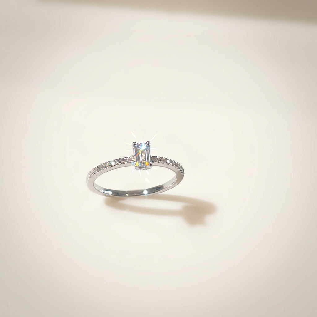 培育鑽石戒指 0.3ct電鍍白金lab grown diamond Ring