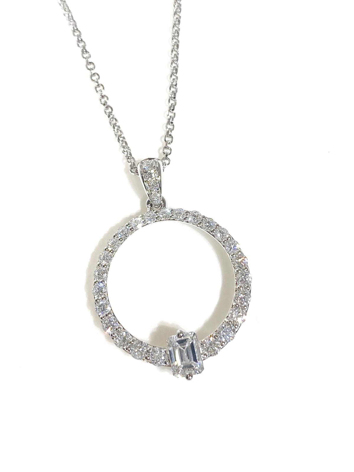 Lab grown Diamond Pendant 1.4ct 培育鑽石頸鏈