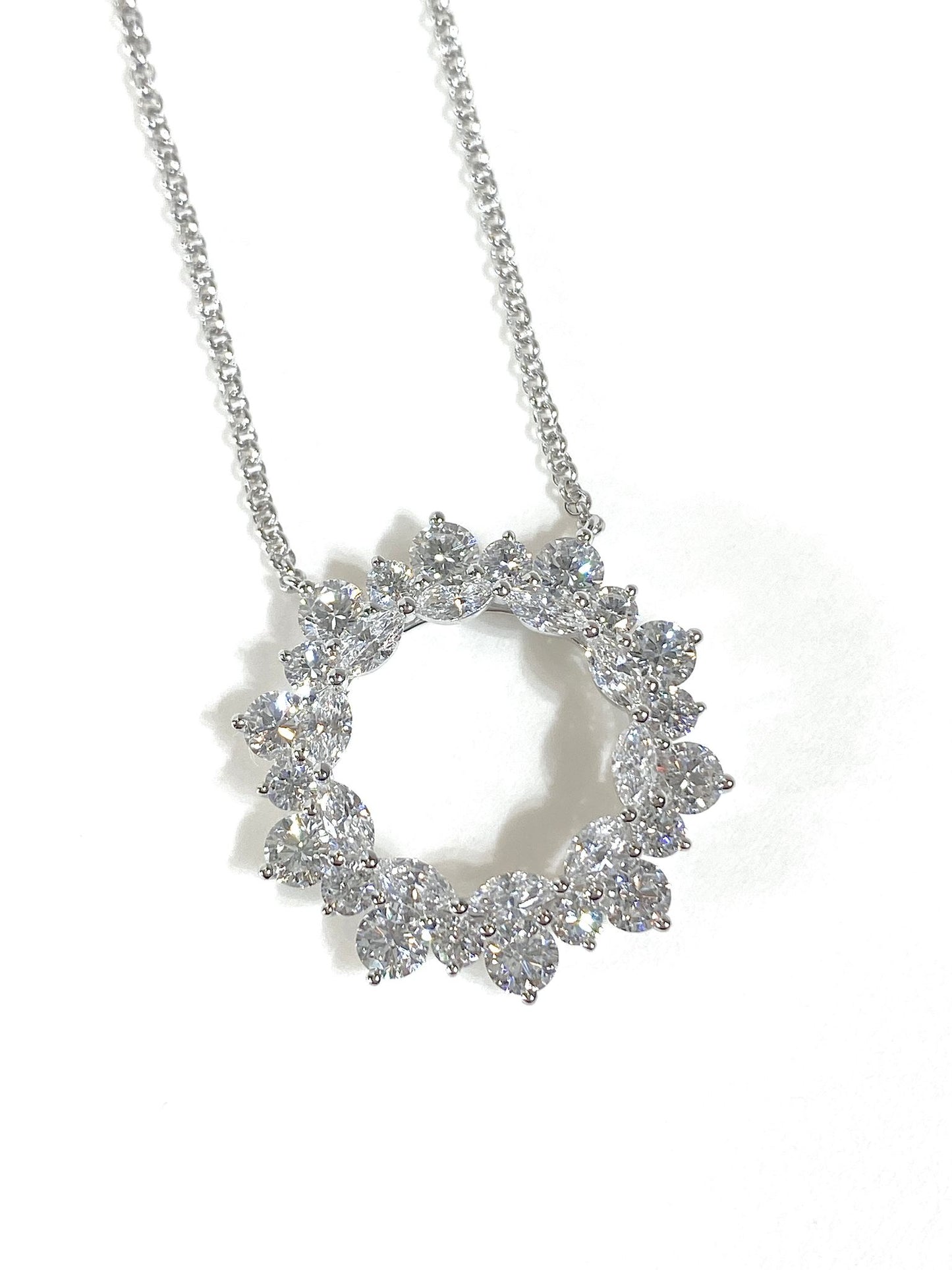 Lab Grown Diamond Pendant 3.44ct 培育鑽石頸鏈 25mm