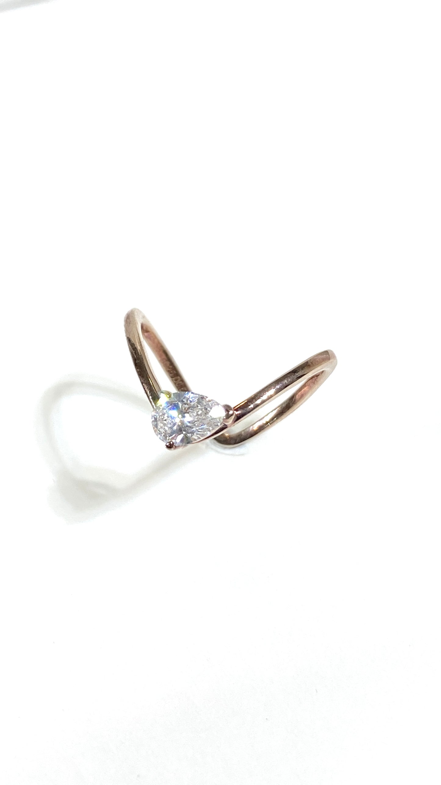 Rose Gold 0.51ct R035 Lab grown diamond Ring