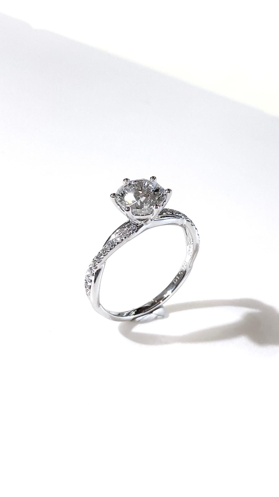 培育鑽石鉑金戒指托(不連主石)Lab Grown Diamond Platinum (PT950) Engagement Ring