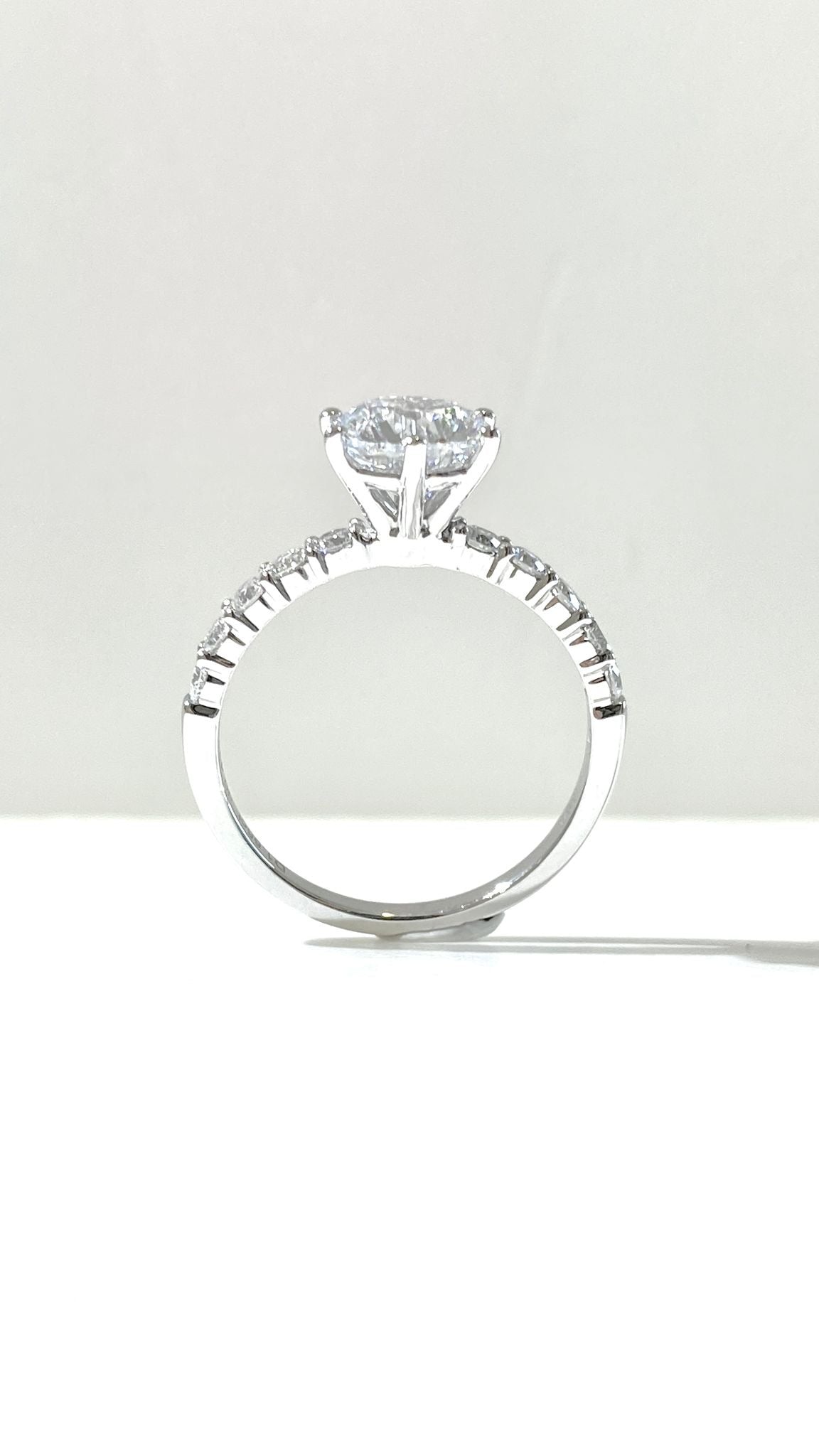 培育鑽石鉑金戒指托(不連主石)Lab Grown Diamond Platinum (PT950) Engagement Ring