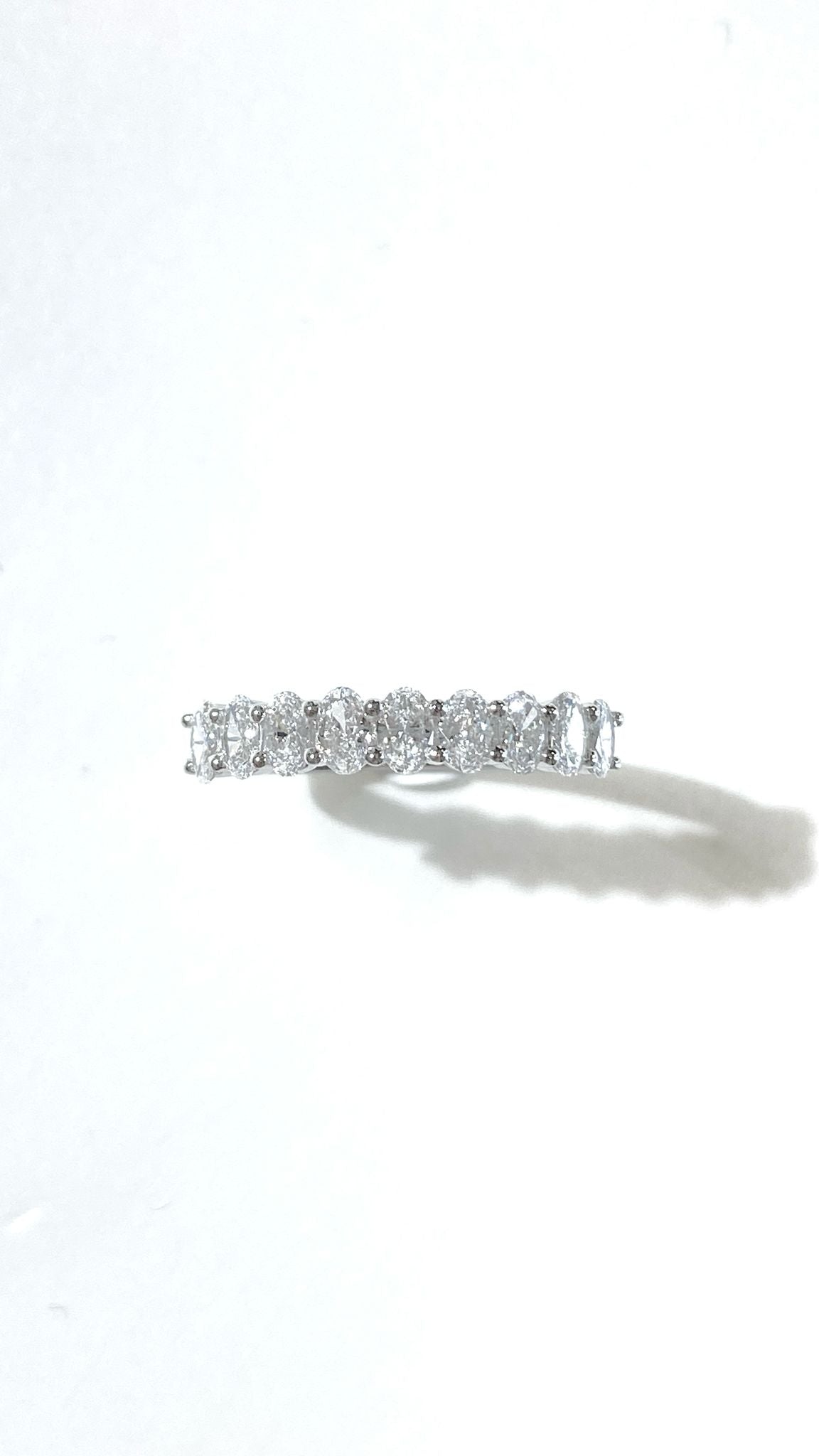 培育鑽石戒指 電鍍白 橢圓形0.76ct Lab grown diamond Ring