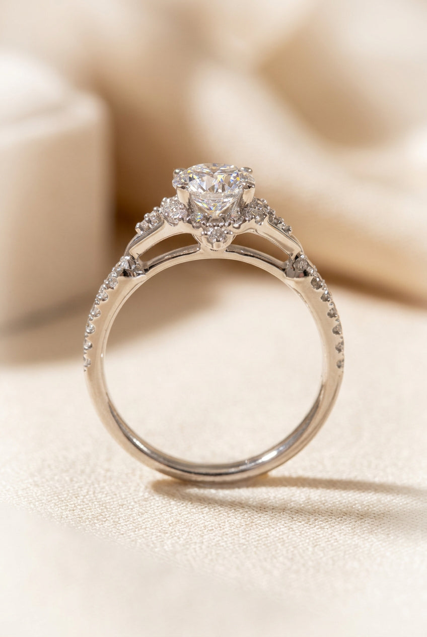 培育鑽石戒指 鉑金950 主石1ct +0.397ct Lab grown diamond ring