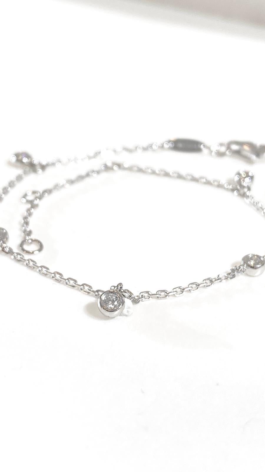 培育鑽石手鏈 lab grown diamond Platinum Bracelet