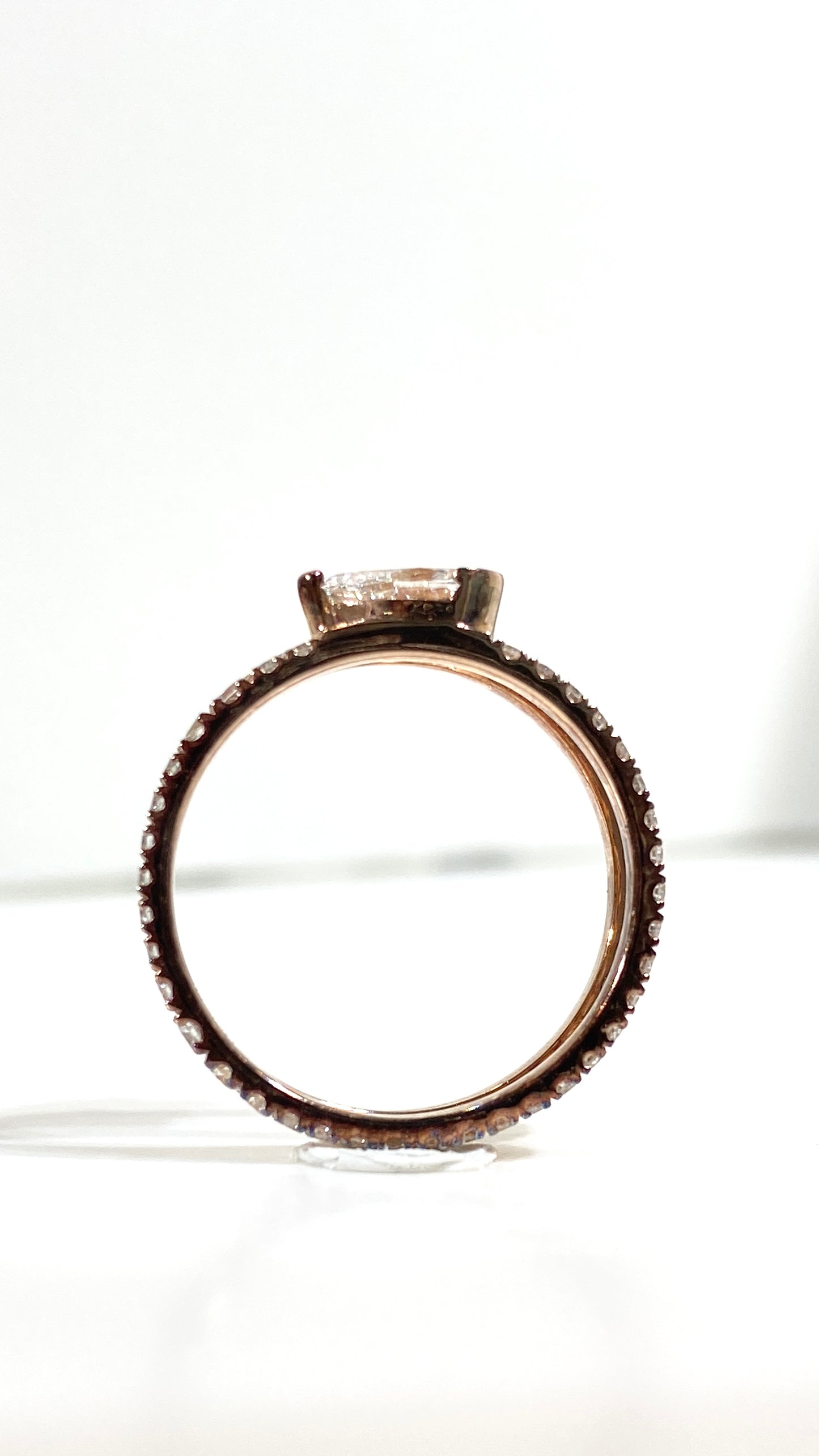 Rose Gold 1.07ct R038 Lab grown diamond Ring