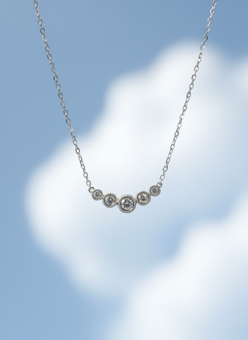 培育鑽石0.57ct 電鍍白金項鏈 Lab grown diamond pendant