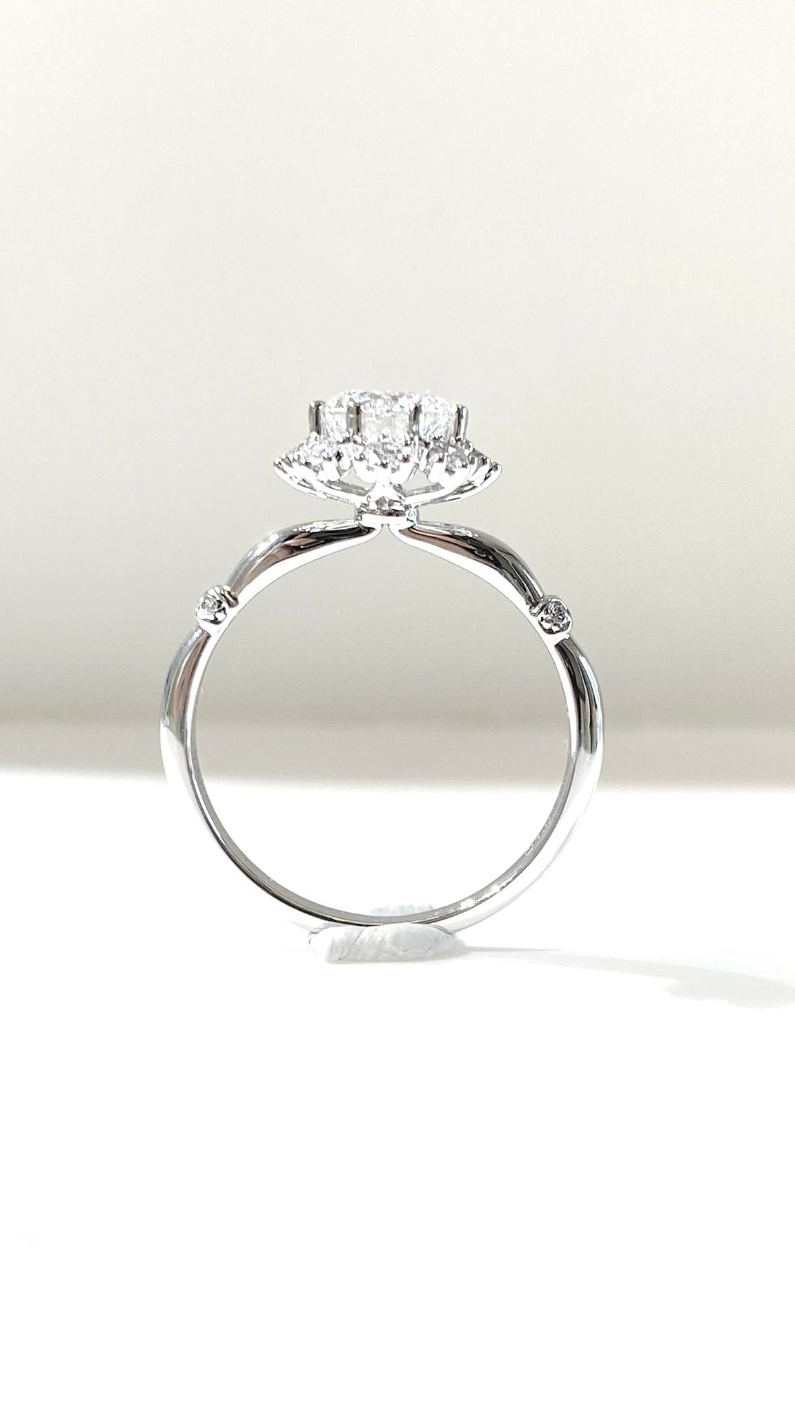 培育鑽石戒指 1ct +0.287ct鉑金 Lab grown diamond Ring