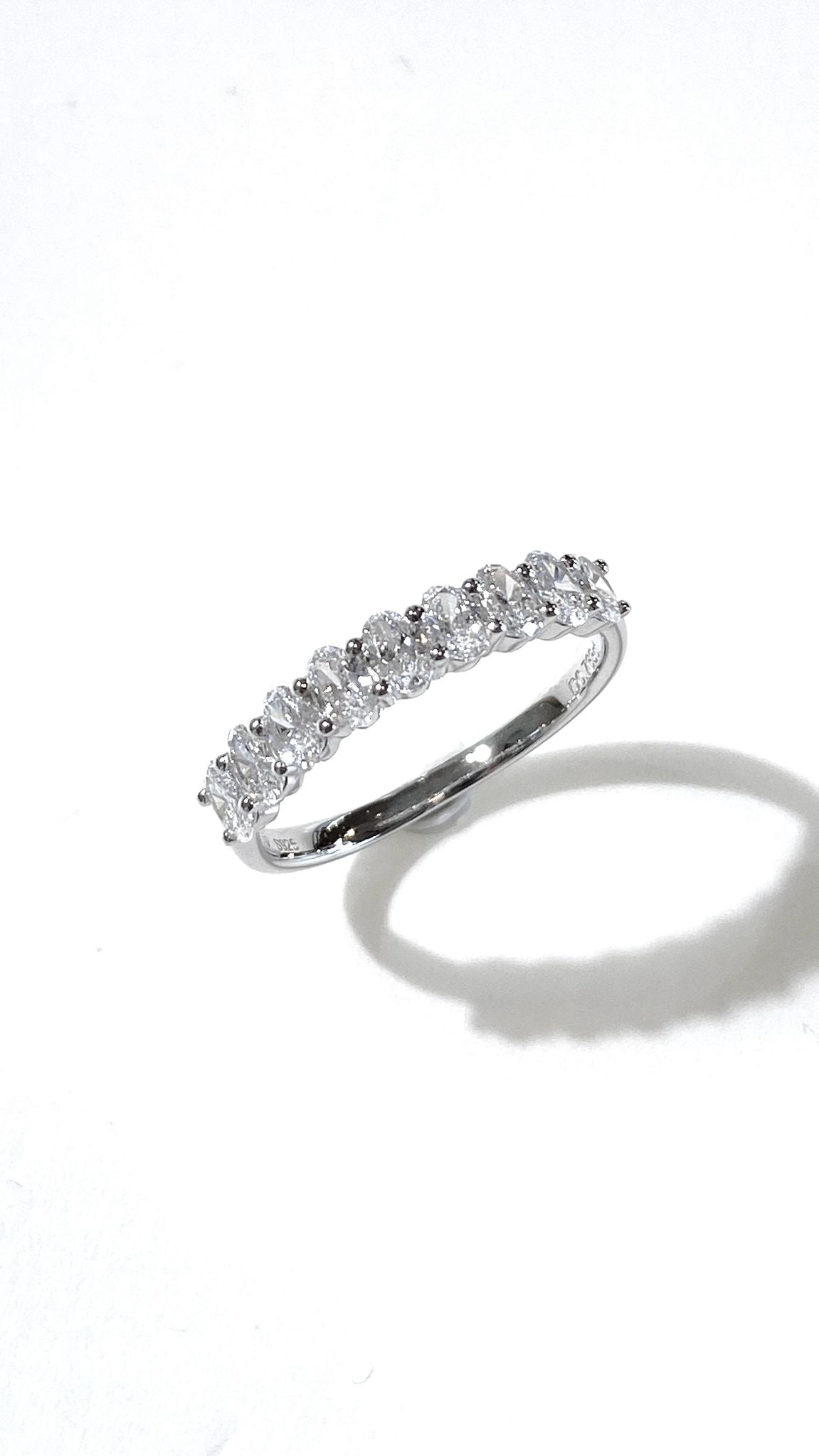 培育鑽石戒指 電鍍白 橢圓形0.76ct Lab grown diamond Ring