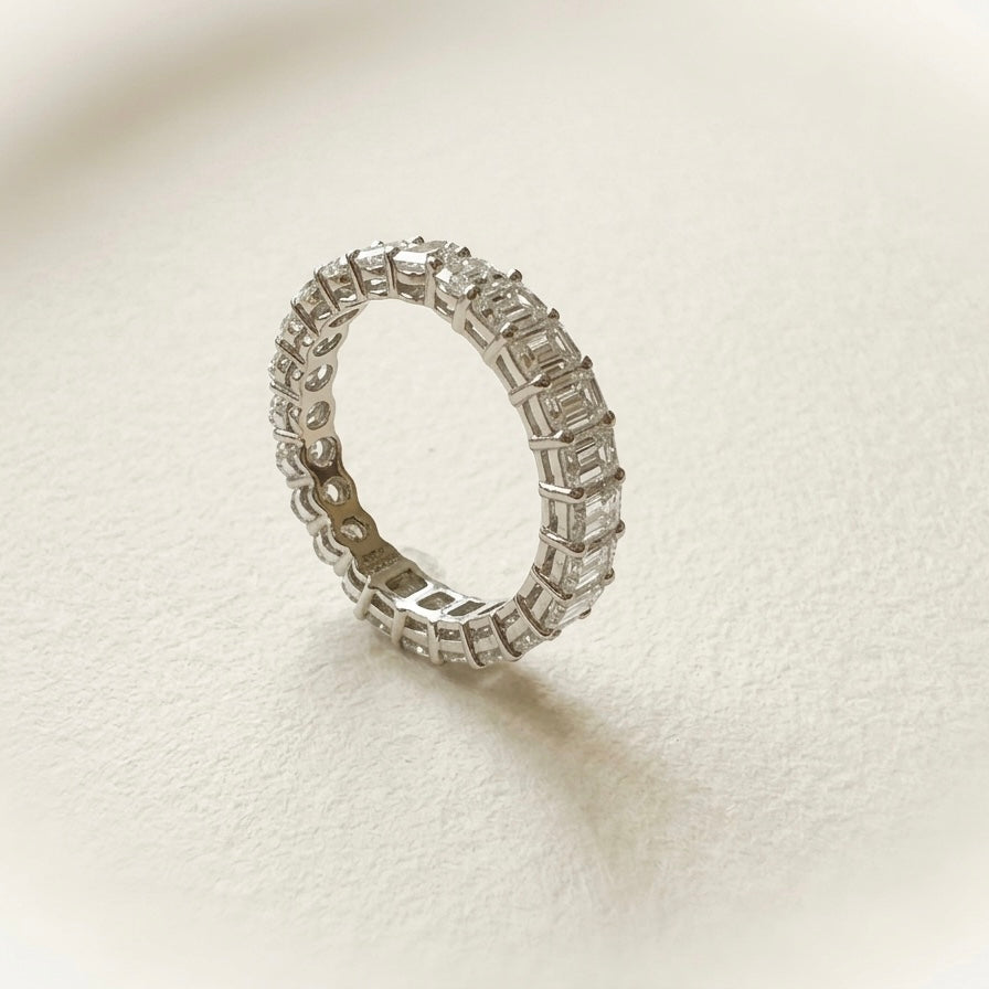培育鑽石戒指 (Pear13粒+Oval 12粒圍一圈共2.752ct)Lab grown diamond 18k plated Ring