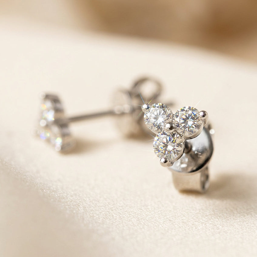 Lab grown diamond earrings 0.13ct培育鑽石耳環