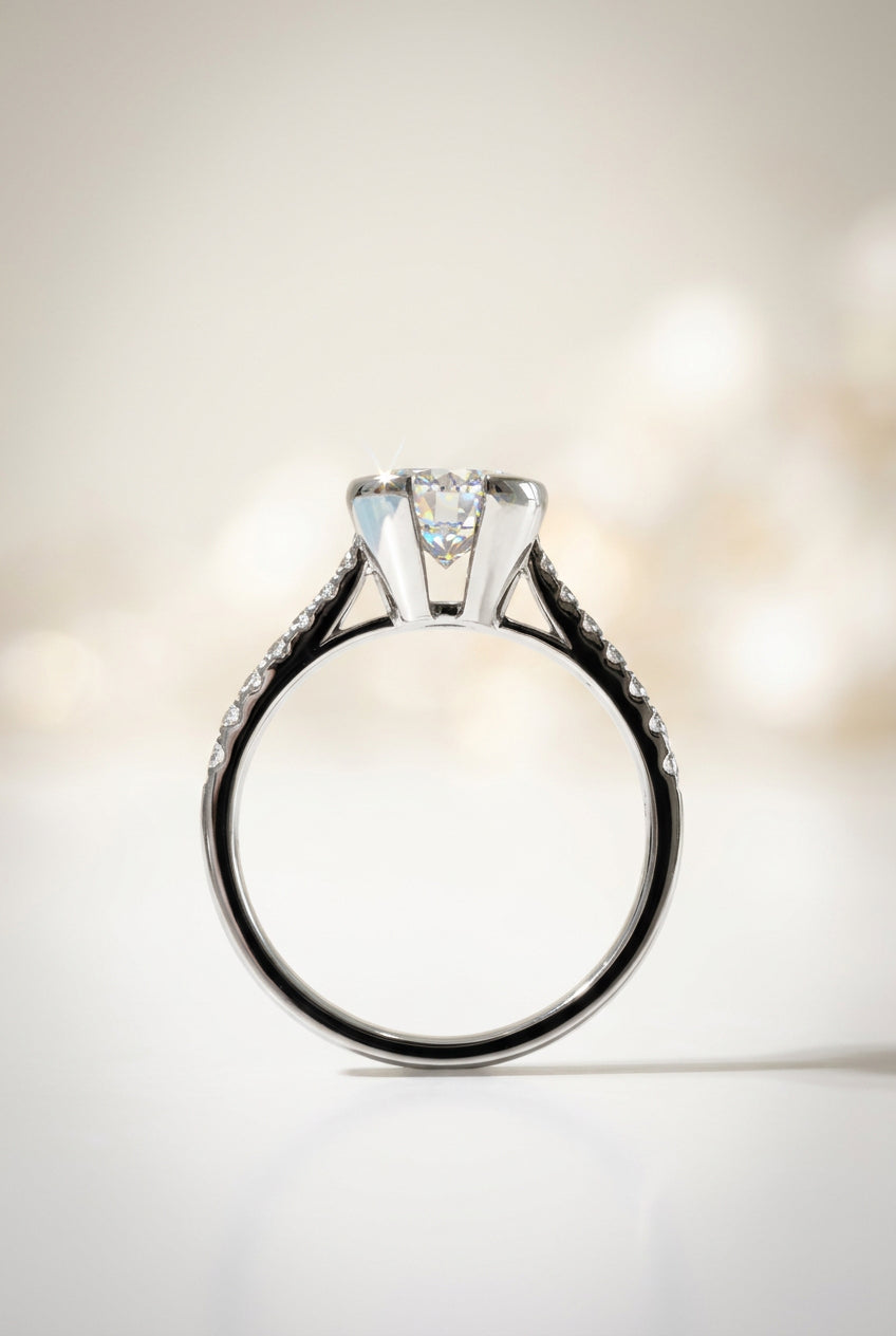 培育鑽石戒指 1ct 鉑金 Lab grown diamond Ring