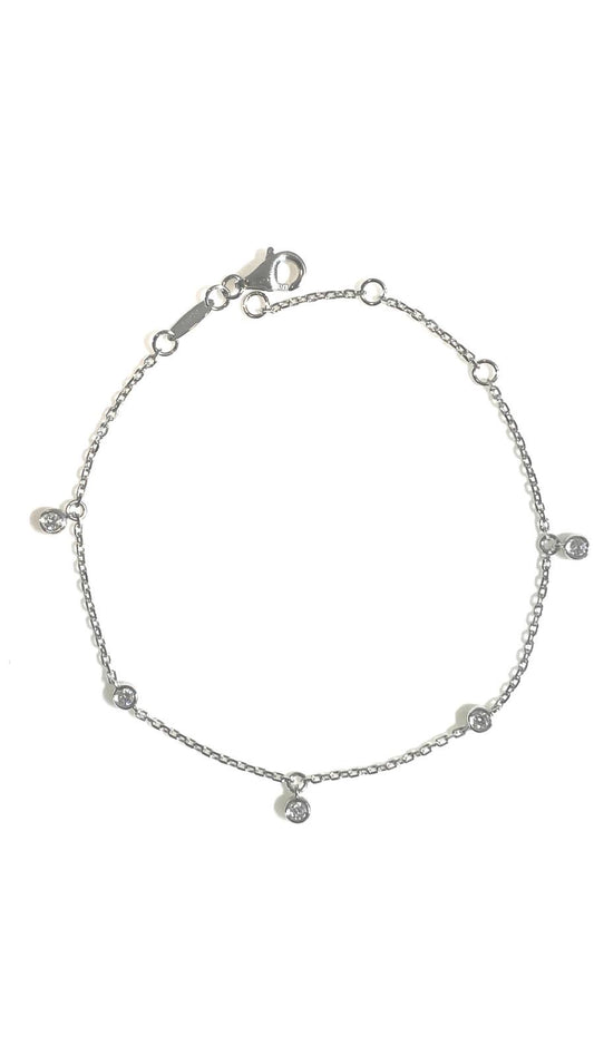 培育鑽石手鏈 lab grown diamond Platinum Bracelet