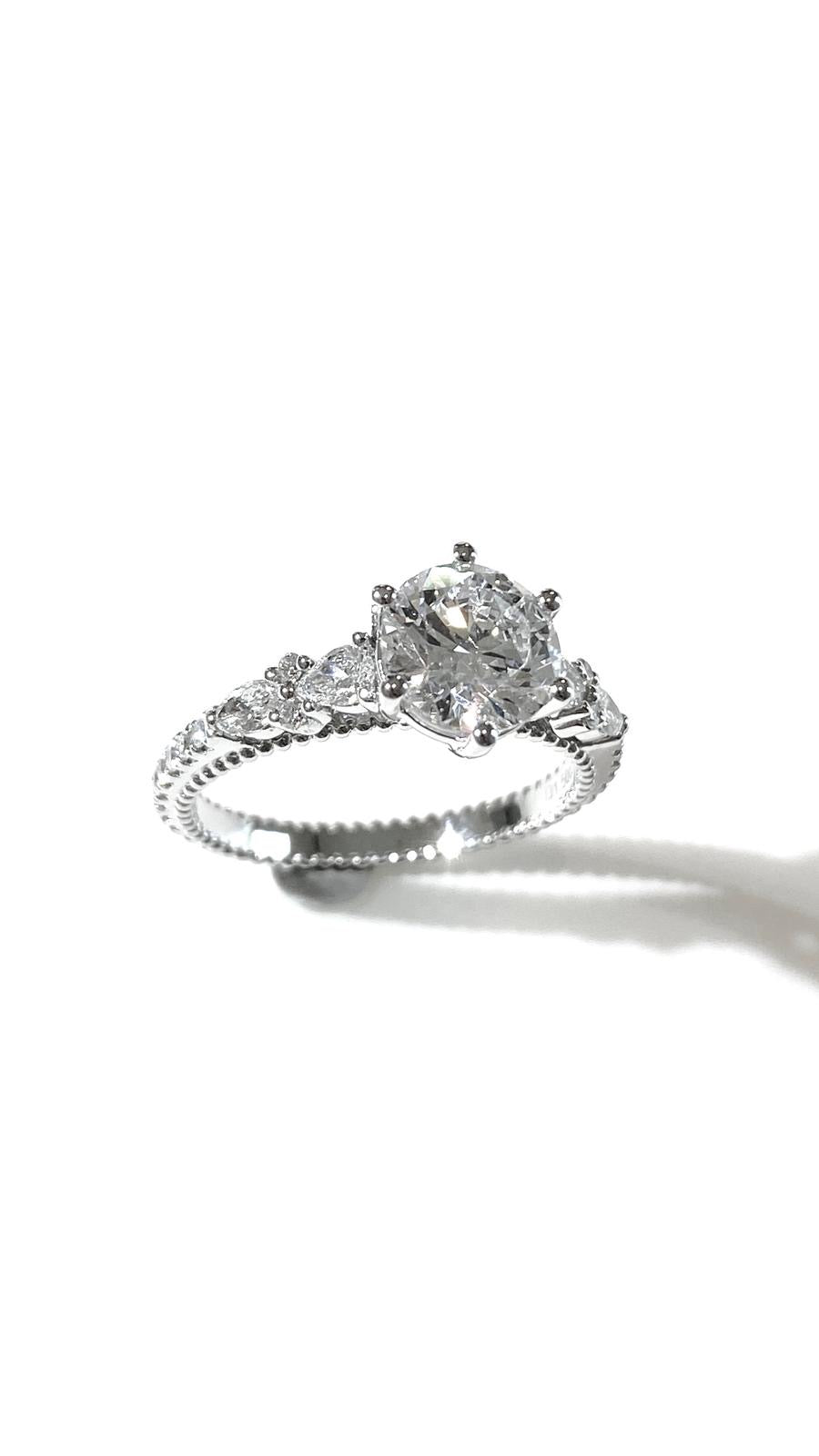 培育鑽石鉑金戒指托(不連主石)Lab Grown Diamond Platinum (PT950) Engagement Ring