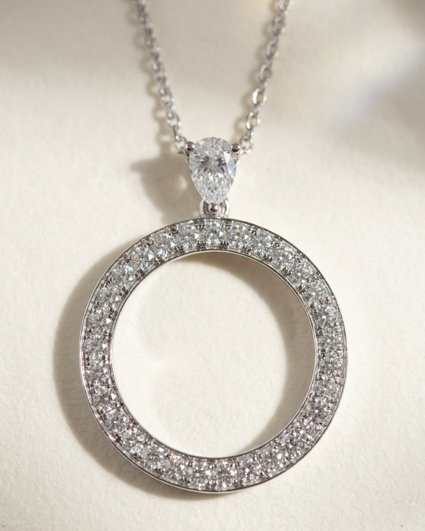 Lab grown Diamond Pendant 30mm 2.722ct 培育鑽石頸鏈