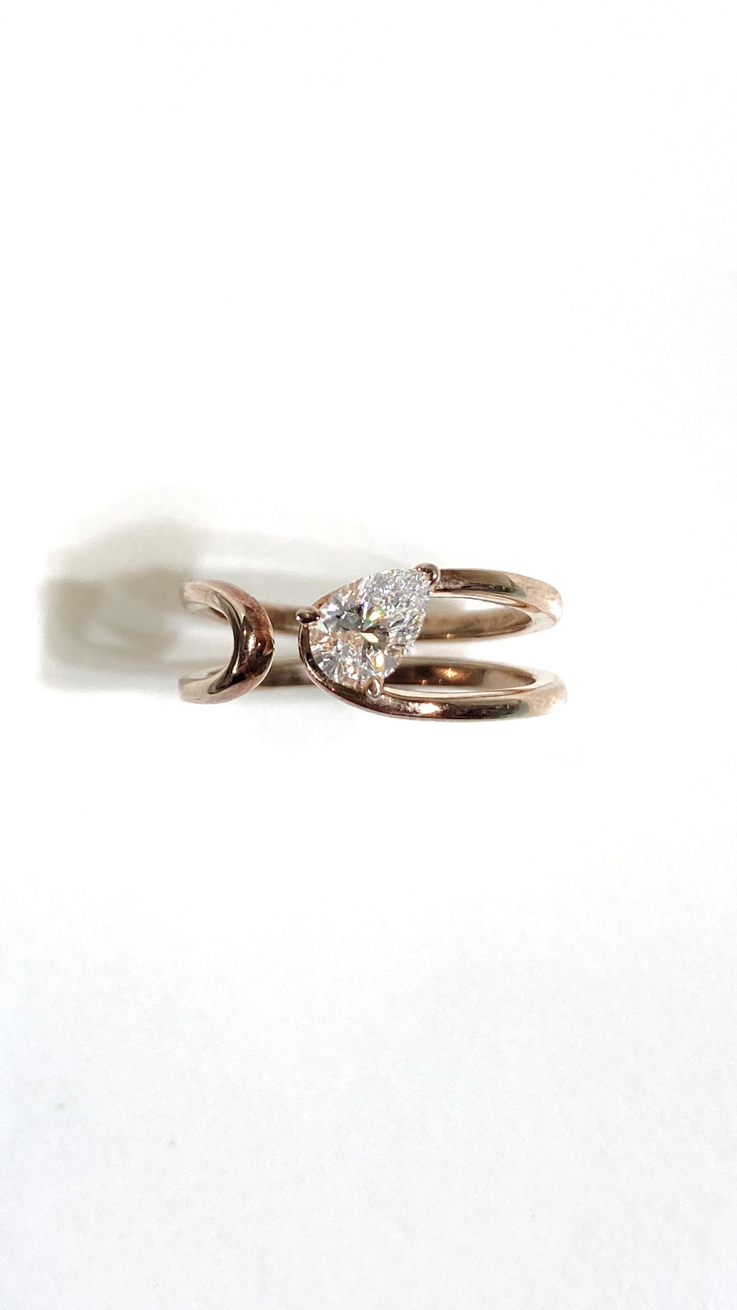 Rose Gold 0.51ct R040 Lab grown diamond Ring