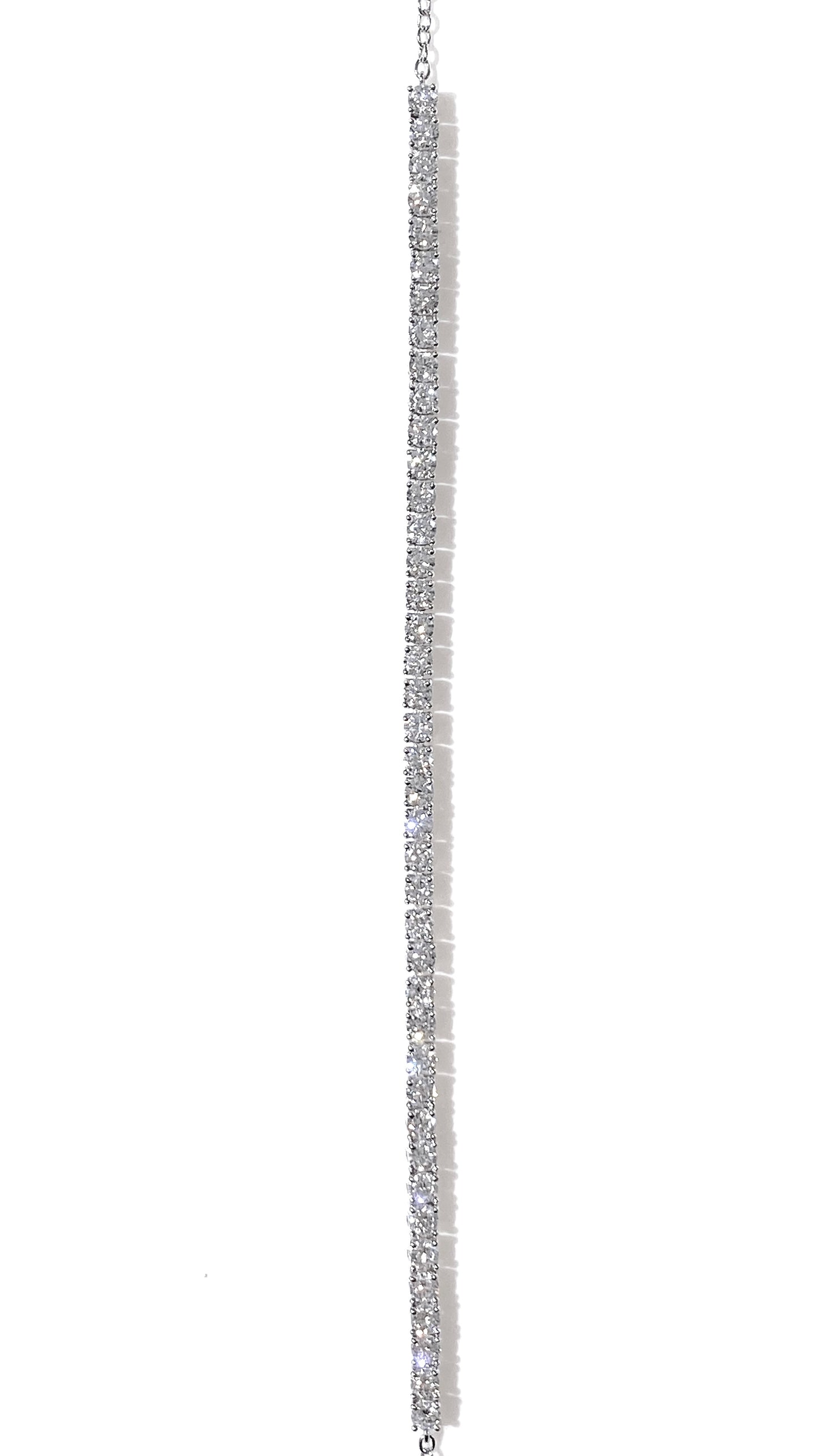 培育鑽石2.4ct (2.42mm)電鍍白手鏈 lab grown diamond Tennis bracelet