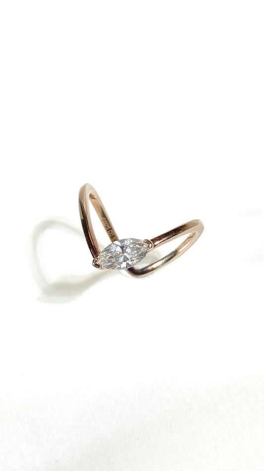 Rose Gold 0.50ct R036 Lab grown diamond Ring