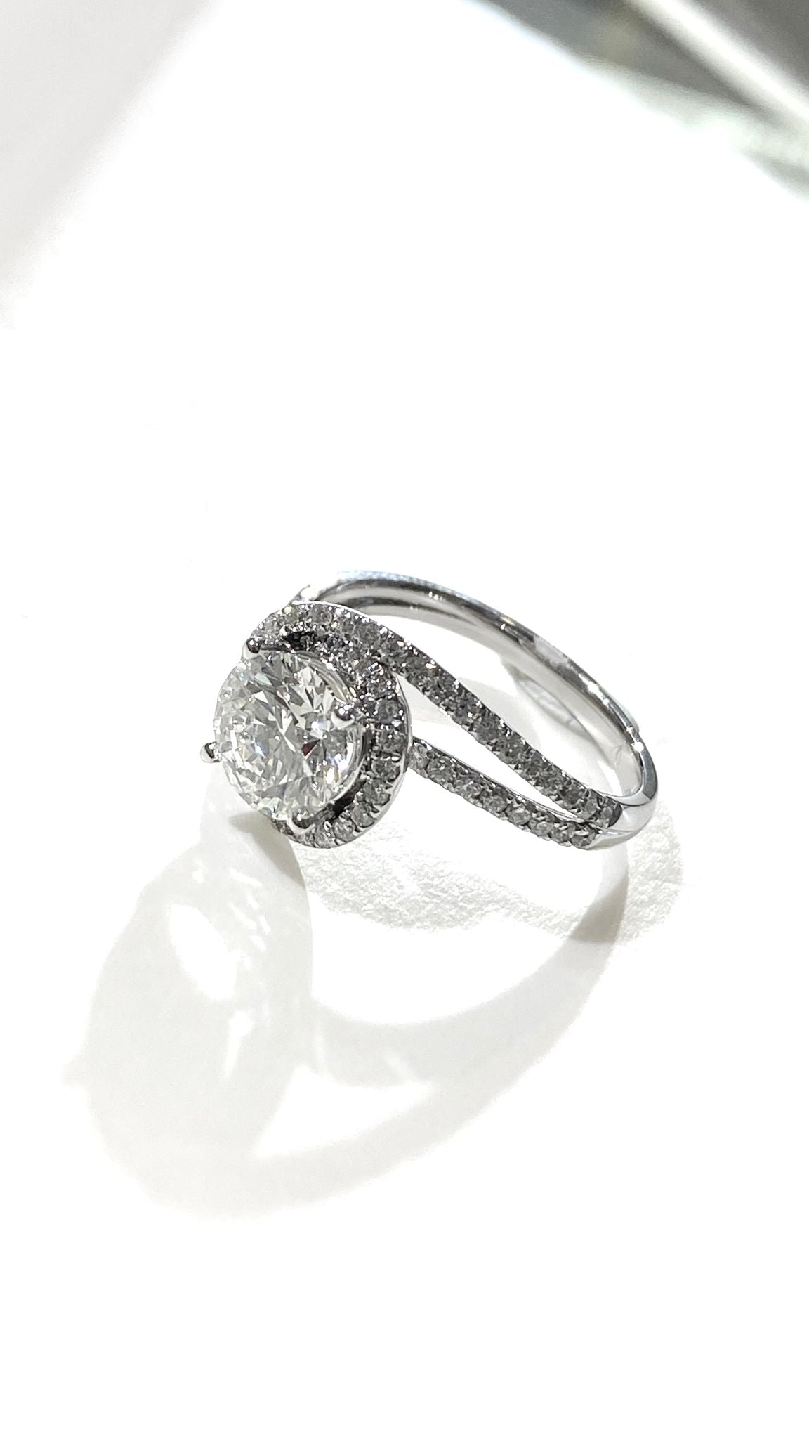 培育鑽石鉑金戒指托(不連主石)Lab Grown Diamond Platinum (PT950) Engagement Ring