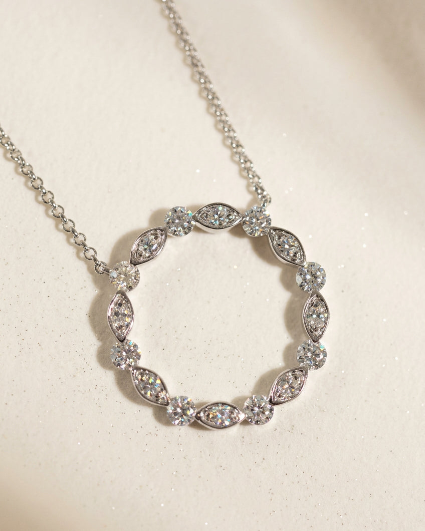 Lab grown Diamond Pendant 20mm 0.744ct 培育鑽石頸鏈