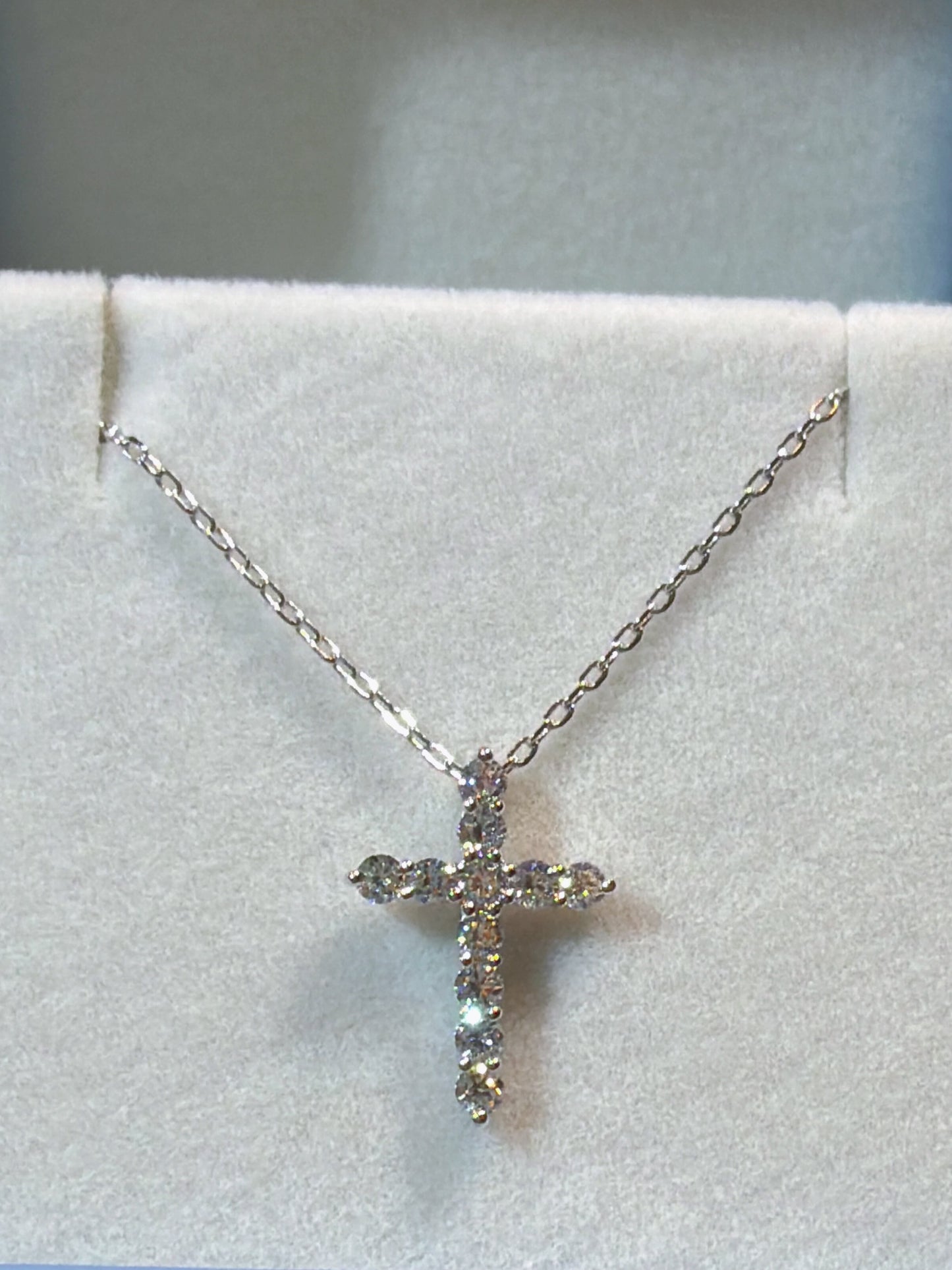 培育鑽石0.44ct 電鍍白金項鏈 Lab grown diamond pendant