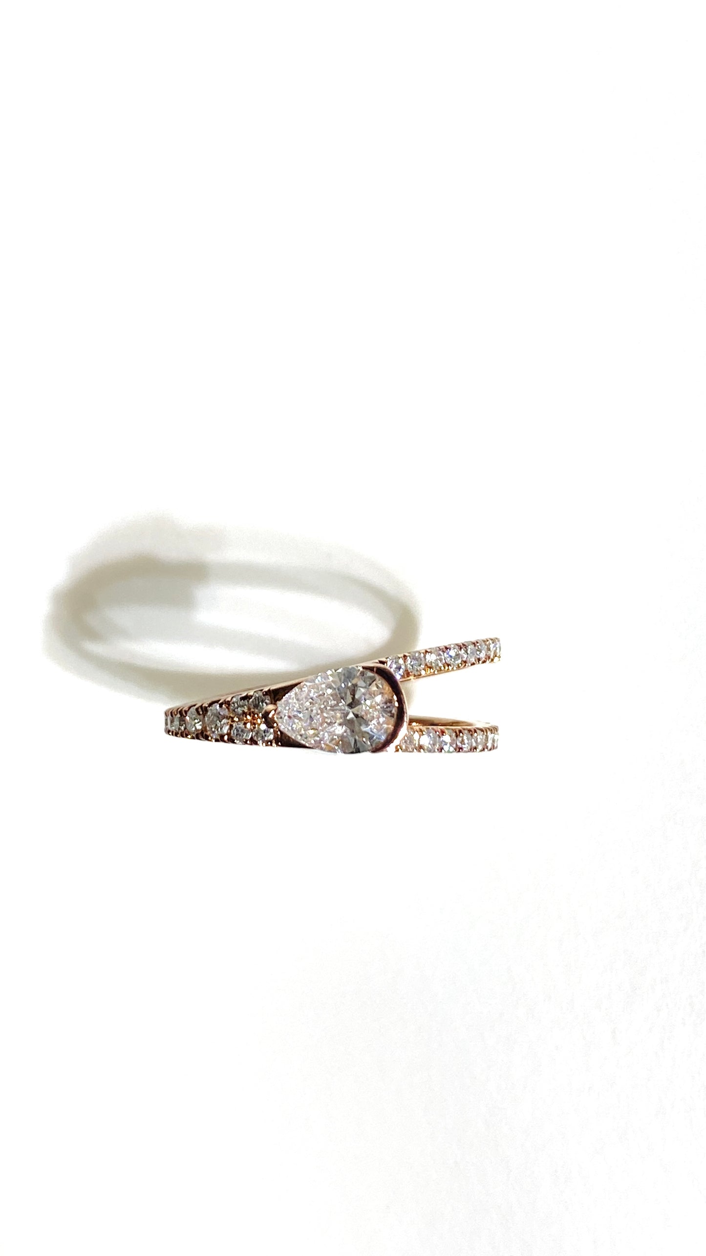 Rose Gold 1.07ct R038 Lab grown diamond Ring