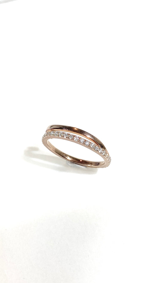 Rose Gold 0.425ct R039 Lab grown diamond Ring