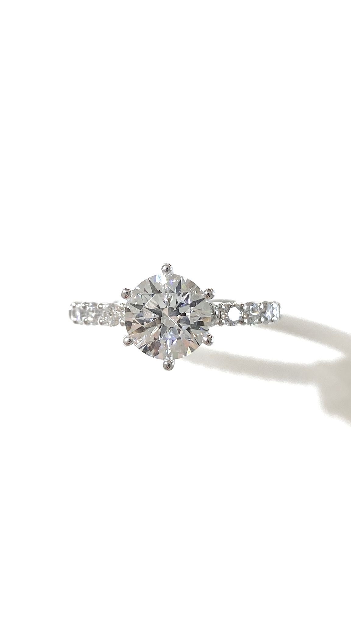 培育鑽石鉑金戒指托(不連主石)Lab Grown Diamond Platinum (PT950) Engagement Ring