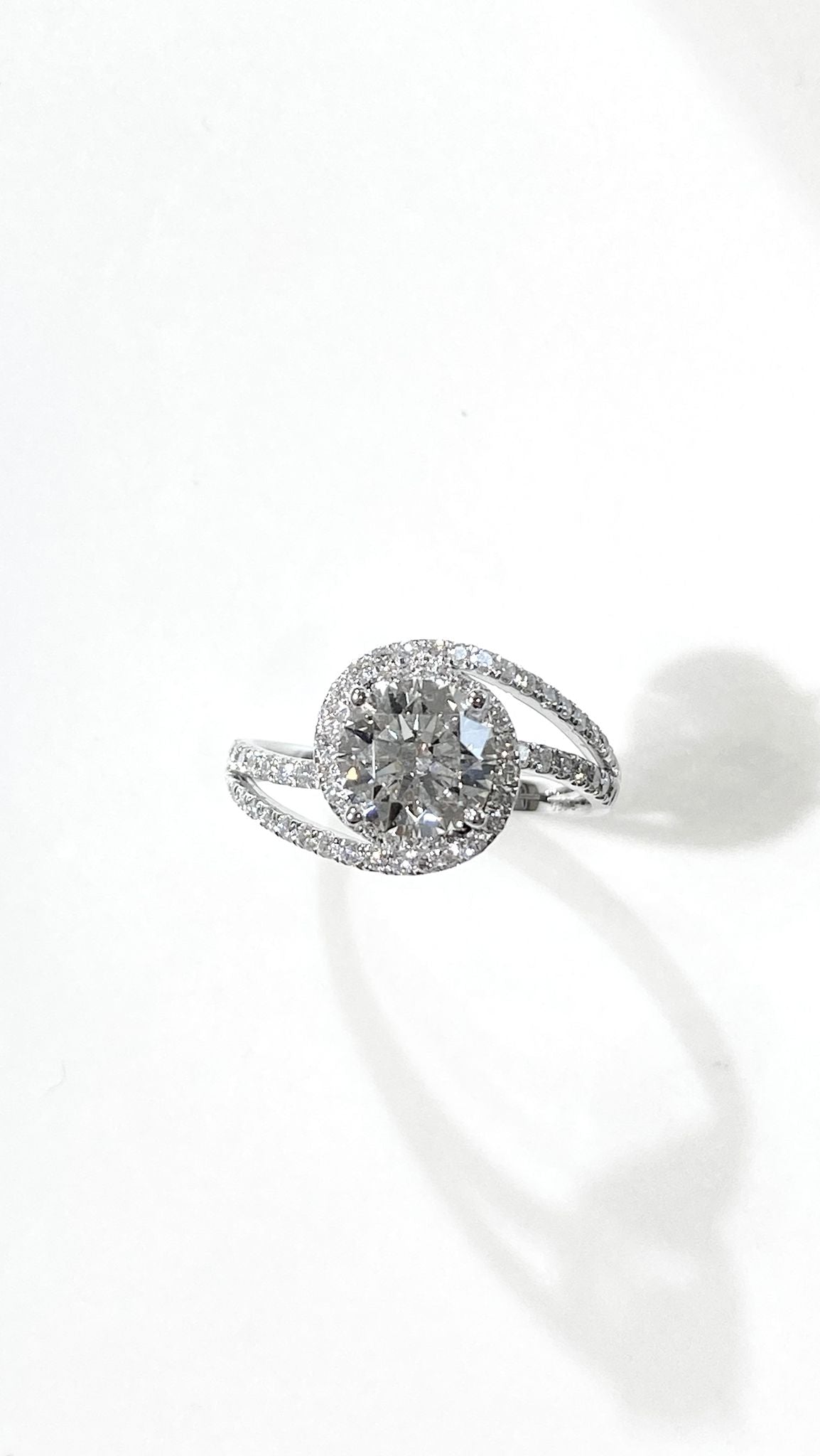 培育鑽石鉑金戒指托(不連主石)Lab Grown Diamond Platinum (PT950) Engagement Ring