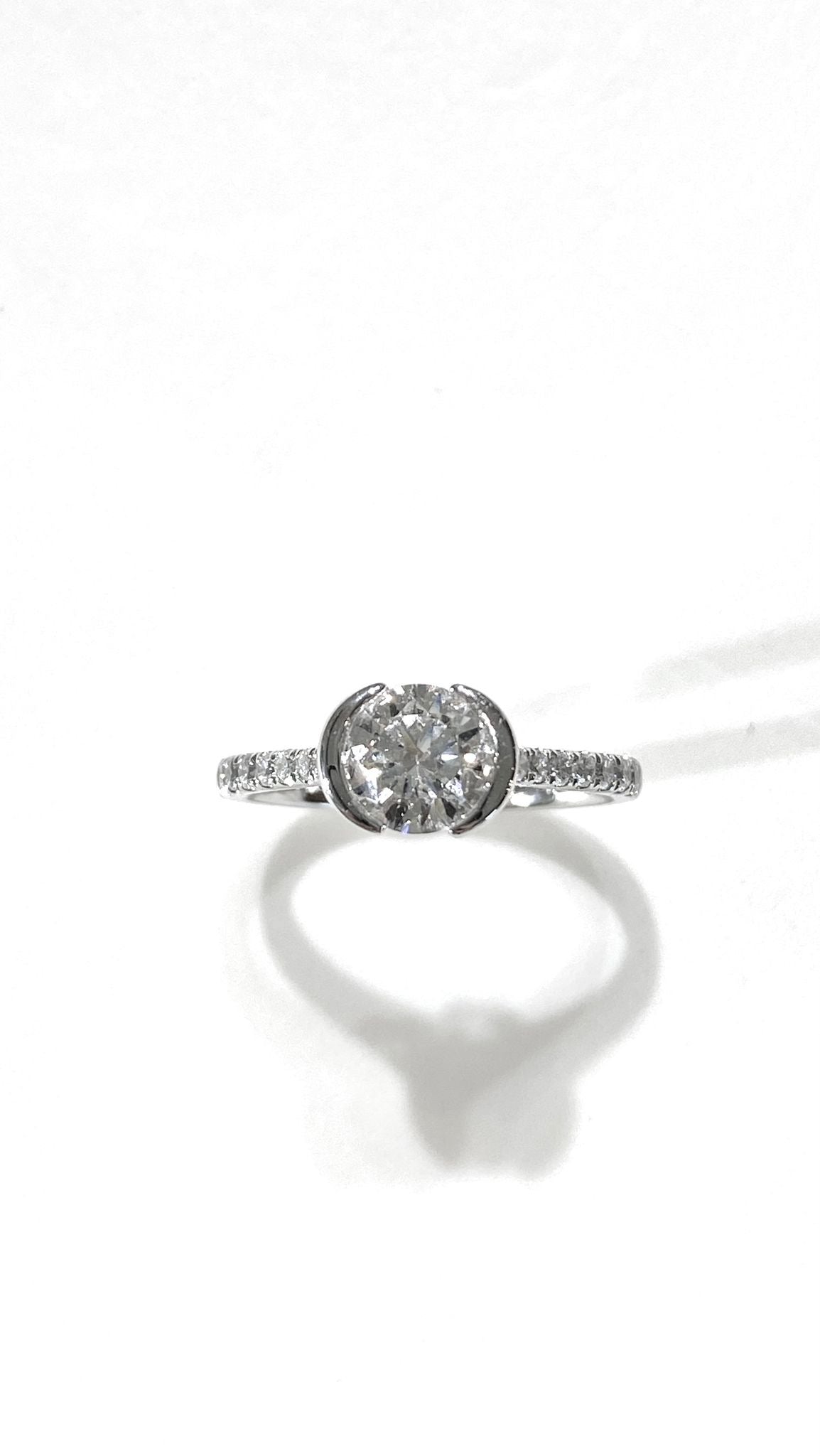 培育鑽石戒指 1ct 鉑金 Lab grown diamond Ring