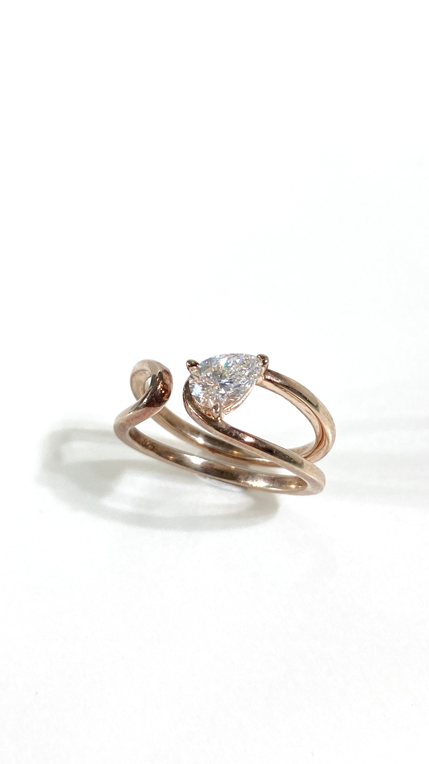 Rose Gold 0.51ct R040 Lab grown diamond Ring