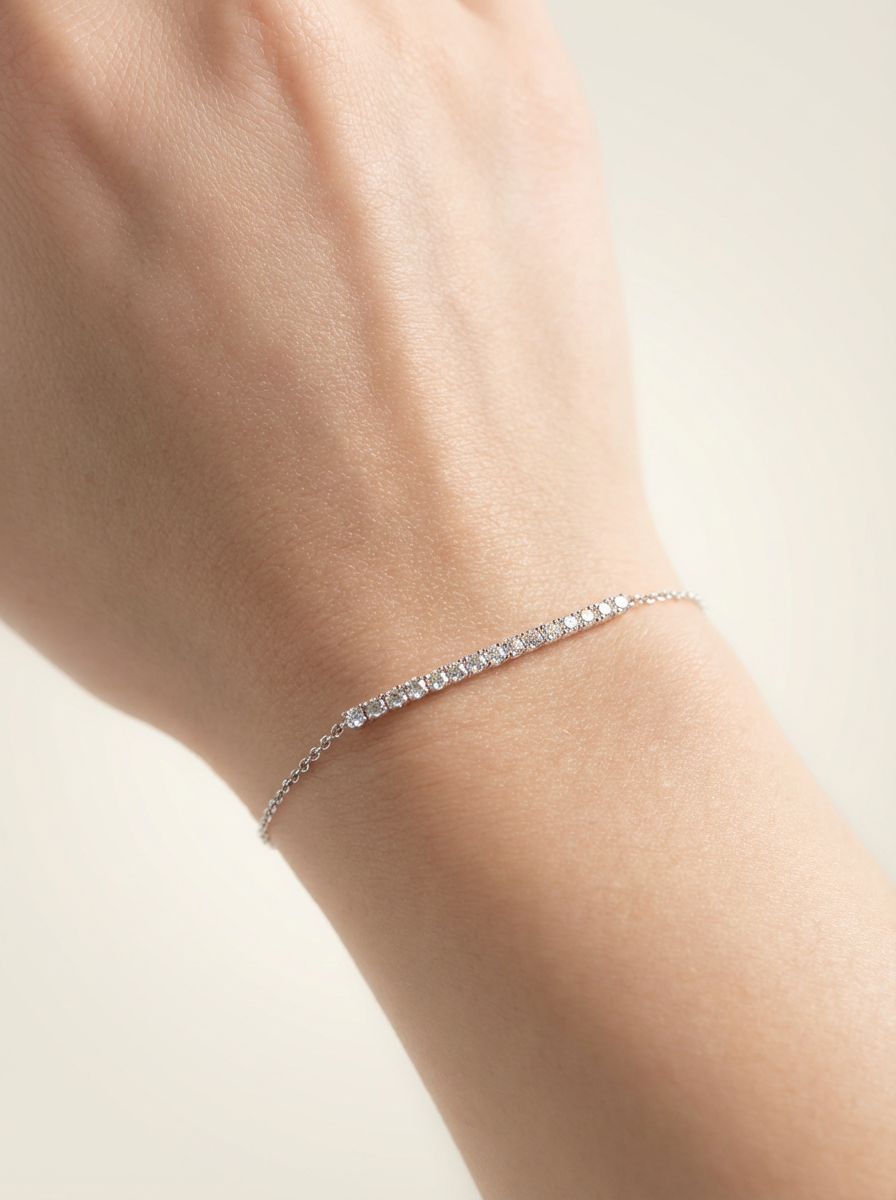 培育鑽石0.282ct手鏈Lab grown diamond 18k plated Bracelet