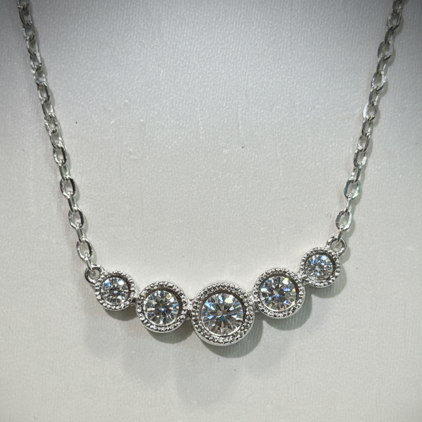 培育鑽石0.57ct 電鍍白金項鏈 Lab grown diamond pendant