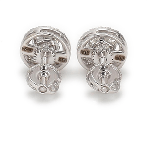 Platinum 950 Halo Earrings SJE31533 0.3ct/0.7ct培育鑽石耳環