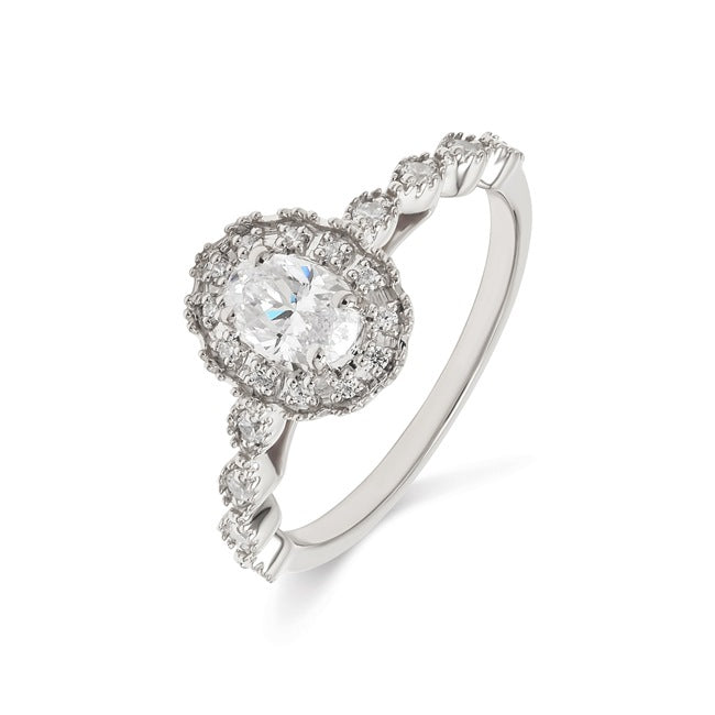 18K Engagement Ring 0.30 ctw SJR54056
