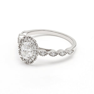 18K Engagement Ring 0.30 ctw SJR54056