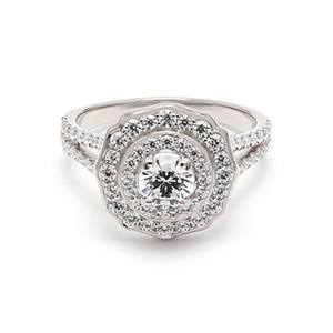 18K Engagement Ring 0.31 ctw SJR54066
