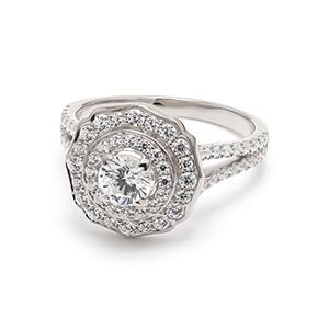 18K Engagement Ring 0.31 ctw SJR54066