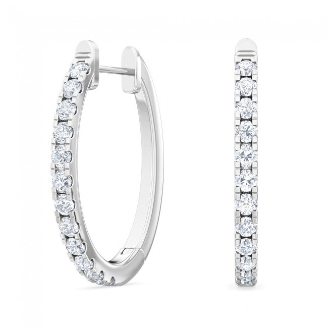 Lab grown diamond Hoops Earrings 0.50 ctw SJE31871培育鑽石耳環