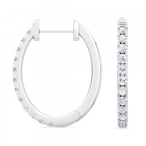 Lab grown diamond Hoops Earrings 0.50 ctw SJE31871培育鑽石耳環