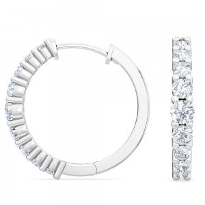 Lab grown diamond Hoops Earrings 0.70 ctw SJE31873培育鑽石耳環