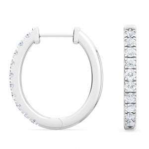 Lab grown diamond Hoops Earrings 0.50 ctw SJE31880培育鑽石耳環