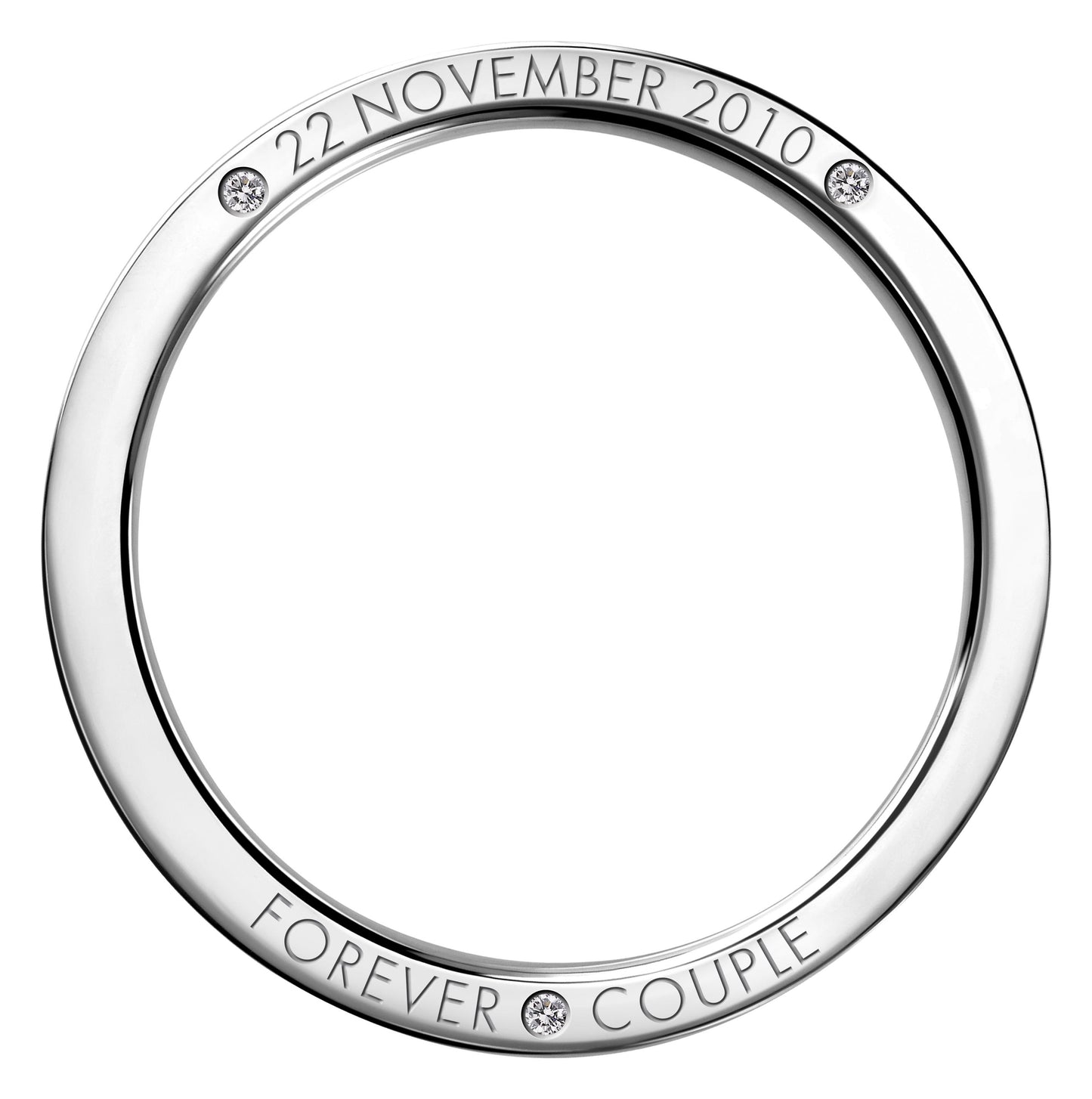 Couple ring 3 color with diamonds