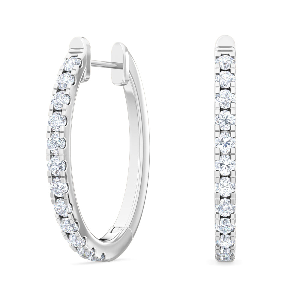 Hoops Earrings 04 0.50 ctw 14KW