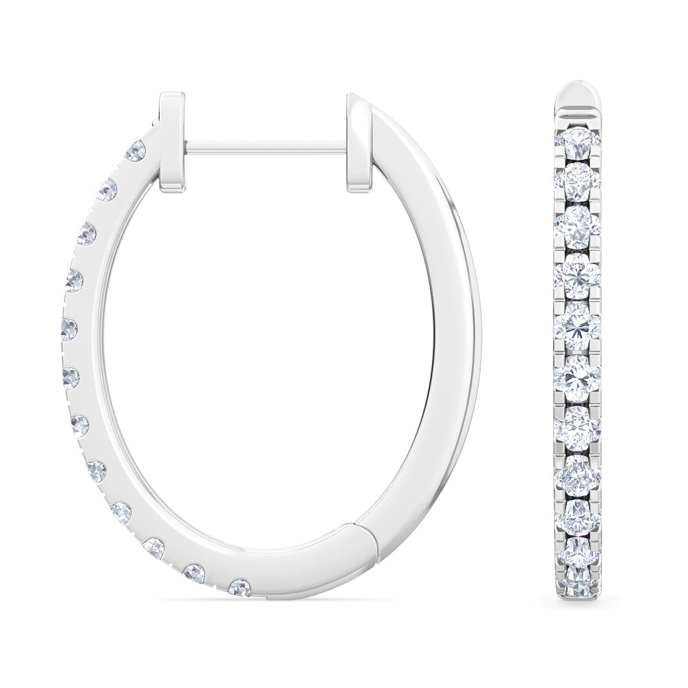 Hoops Earrings 04 0.50 ctw 14KW